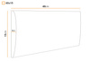 Panel tapicerowany 40x15 Manila 17 (Ciemno szary)