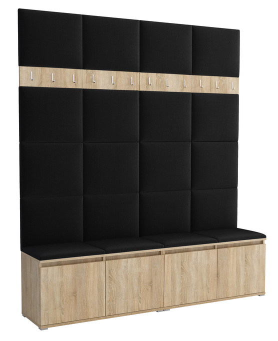 Tapicerowana garderoba Noris II - kolor sonoma + tkanina Trinity 16