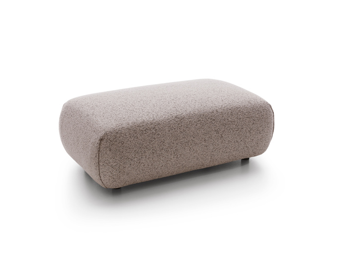 Pufa do narożnika VERNIO Puente 68 Zgaszona Oberżyna plecionka z bawełną