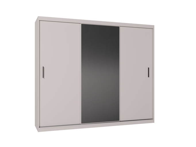 Szafa przesuwna MIRANO 250 cm kaszmir wysoka pojemna garderoba