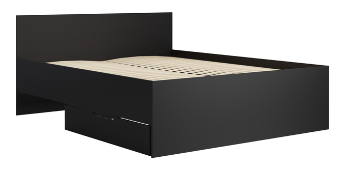 Łóżko Modena 160cm w kolorze czarnym