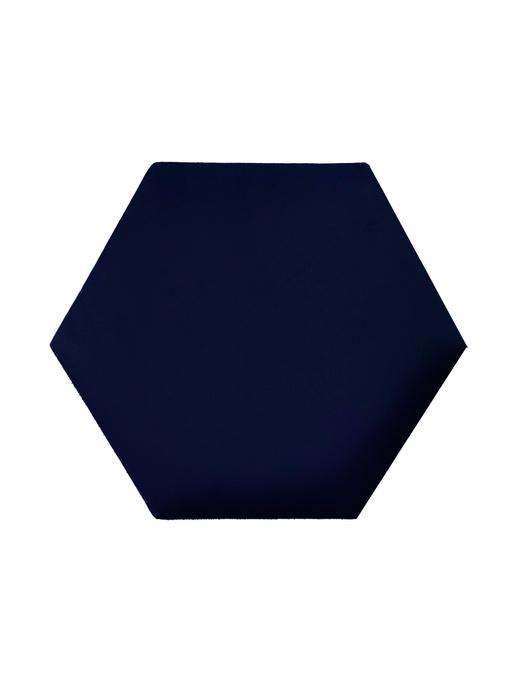 Panel tapicerowany heksagon 40cm Magic Velvet 2216 (Granatowy)