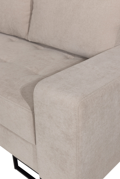 Narożnik TREVI lewostronny Wind 05 beżowy kremowy szenil funkcja spania