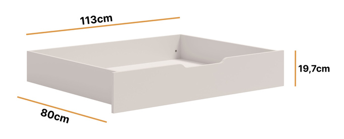 Pojemnik na pościel do łóżka Modena 160cm