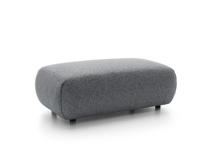 Pufa do narożnika VERNIO Puente 94 Szary Stalowy plecionka z bawełną