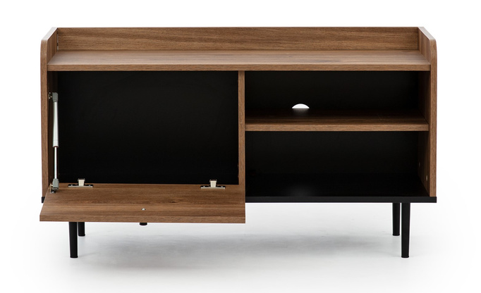 Stolik RTV Nero 100 w loftowym stylu