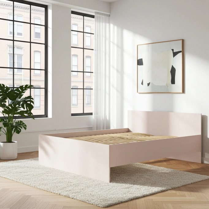 Łóżko Modena 160cm w kolorze cashmere