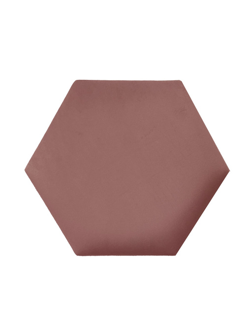 Panel tapicerowany heksagon 60cm Magic velvet 2257 (Brudny róż)