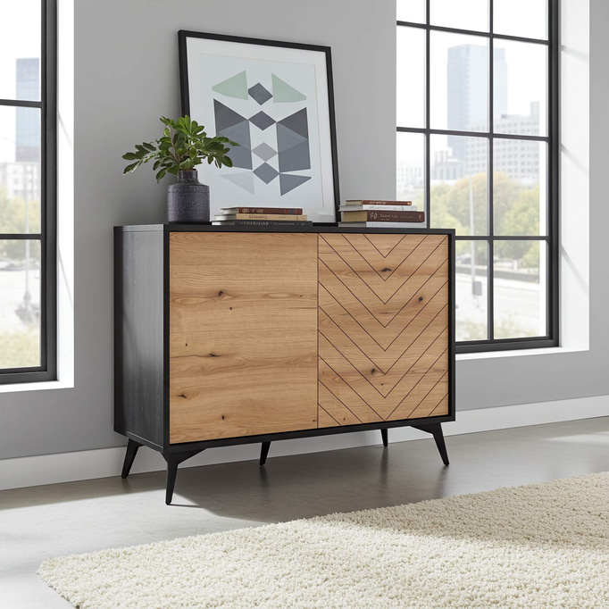 Dwudrzwiowa komoda Diamond K104 w stylu skandynawskim