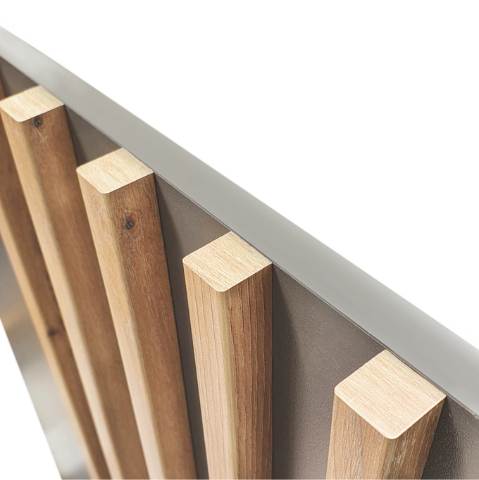 Komoda Stilo 105cm w kolorze dąb artisan + czarne lamele