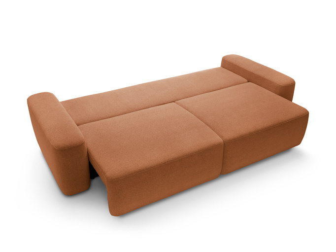 Sofa OLMI Raven 44 Miedziana Ruda do salonu nowoczesna