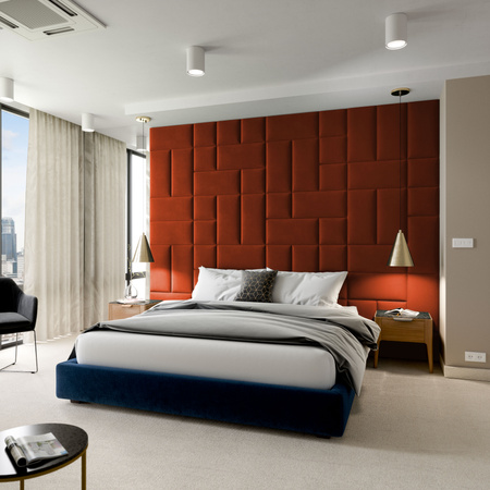 Panel tapicerowany 40x15 Mono 230 (Rdzawy)