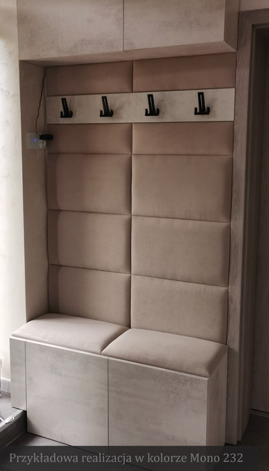 Panel tapicerowany 60x15 Mono 232 (Beżowy)