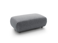 Pufa do narożnika VERNIO Puente 94 Szary Stalowy plecionka z bawełną