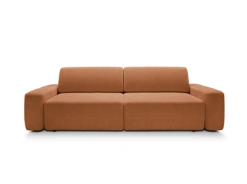 Sofa OLMI Raven 44 Miedziana Ruda do salonu nowoczesna