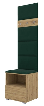 Tapicerowana garderoba Nela IV - kolor dąb artisan + tkanina Trinity 28