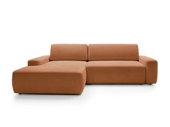 Narożnik OLMI M lewostronny Raven 44 terakota ceglasty styl soft