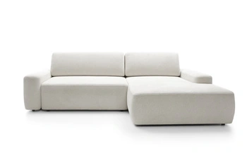 Narożnik OLMI M prawostronny Raven 22 ecru kremowy styl soft